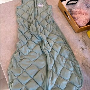 Never been used. Cozy Quilted Kids Sleep Sack - Soft Green